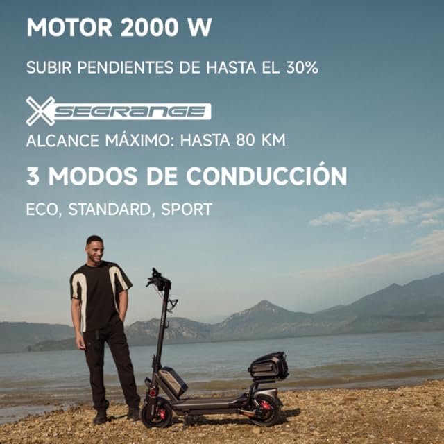 Segway Max G3 E, Trottinette électrique, Vitesse maximale de 25 km/h, Autonomie de 80 km, Double système de freinage - Vue 10