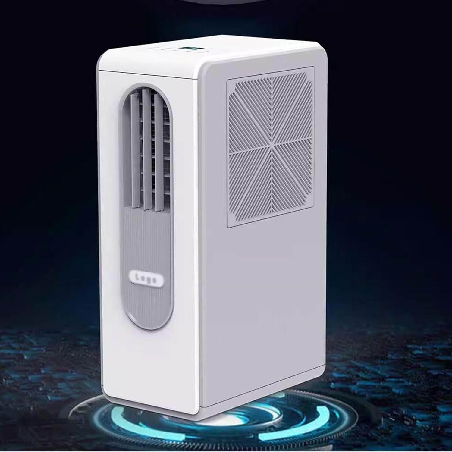 Petit climatiseur vertical portable avec filtre à huile multicouche, fonctionnement silencieux 38 dB, sans fenêtre, refroidisseur par évaporation pour chambre, pièce, bureau - Vue 3