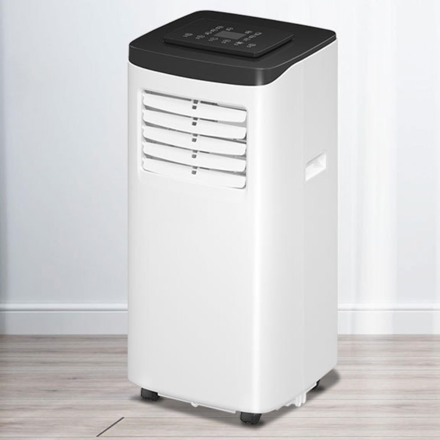 Climatiseur portable, petit climatiseur avec déshumidificateur intégré, rafraîchit 30 m², climatiseur mobile silencieux avec kit fenêtre et télécommande, oscillation à 120°, 2 vitesses, 3 modes - Vue 8