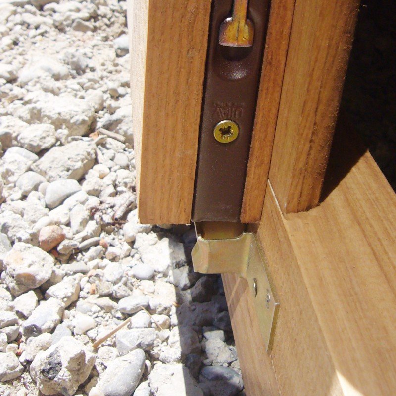 Abri en bois massif 19,8m² PLUS 40mm traité teinté marron Gardy Shelter - Vue 9