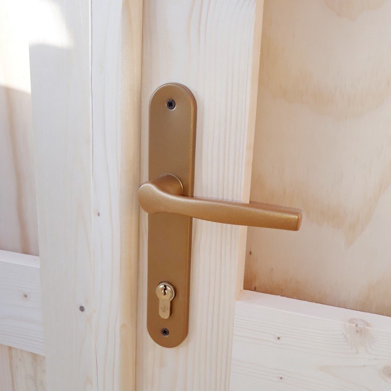 Abri en bois massif 19,8m² PLUS 40mm traité teinté marron Gardy Shelter - Vue 3