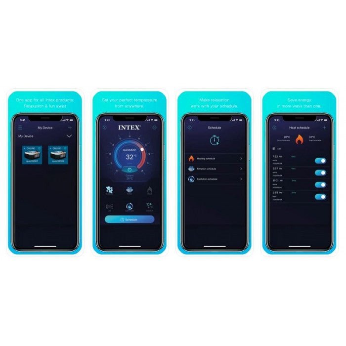 Spa gonflable Intex Pure Spa Ardoise 4 places - Vue 2