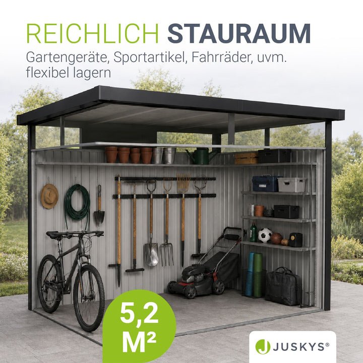 Abri de jardin en métal Lucerne - Vue 7