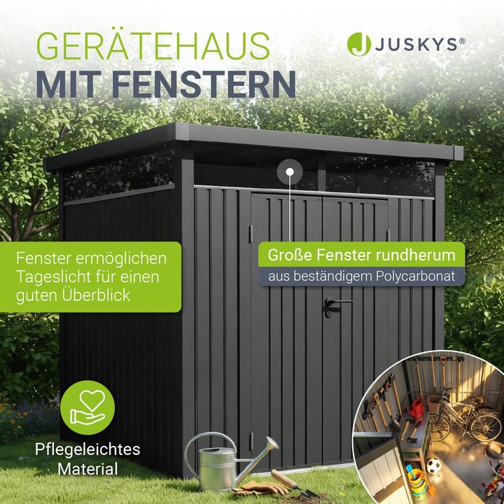 Abri de jardin en métal Lucerne - Vue 6