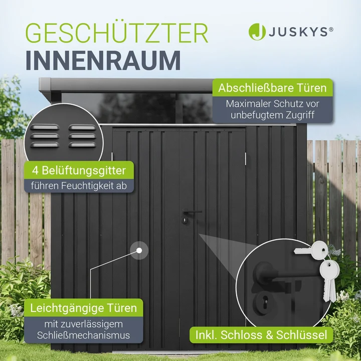 Abri de jardin en métal Lucerne - Vue 5