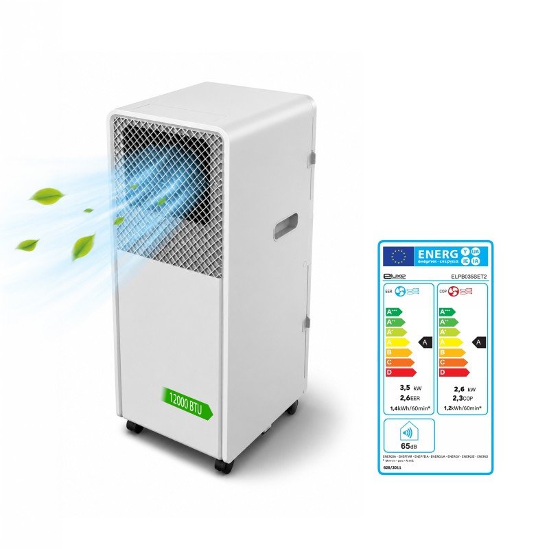Climatiseur mobile 12000 BTU - Chaud/Froid - Pompe à chaleur - Vue 8