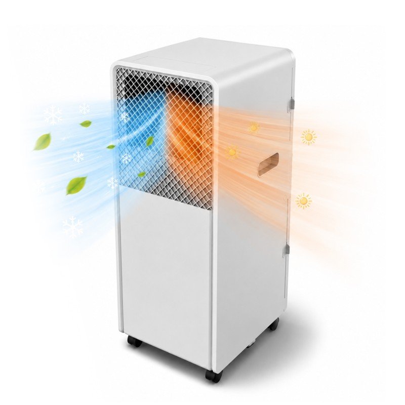 Climatiseur mobile 12000 BTU - Chaud/Froid - Pompe à chaleur - Vue 6