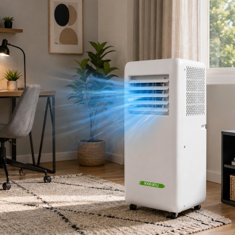 Climatiseur portable - 9000 BTU - 3 fonctions - Vue 2