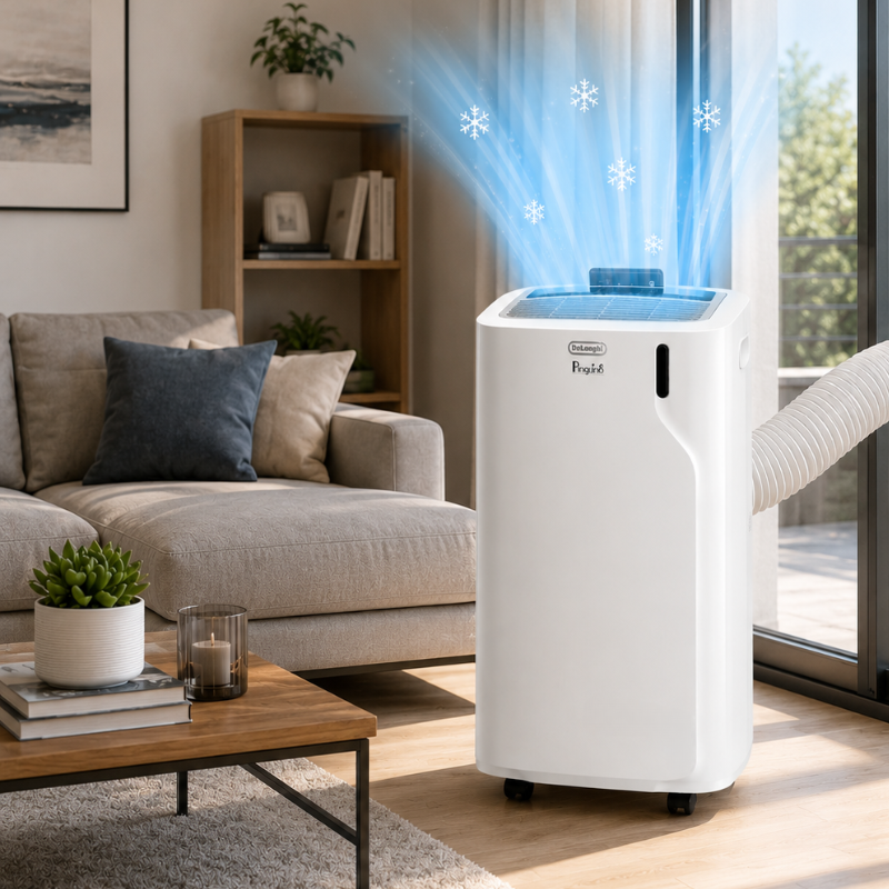 De'Longhi - PACEM82K.1 - Climatiseur mobile - 2,4 kW - Déshumidificateur - Vue 5