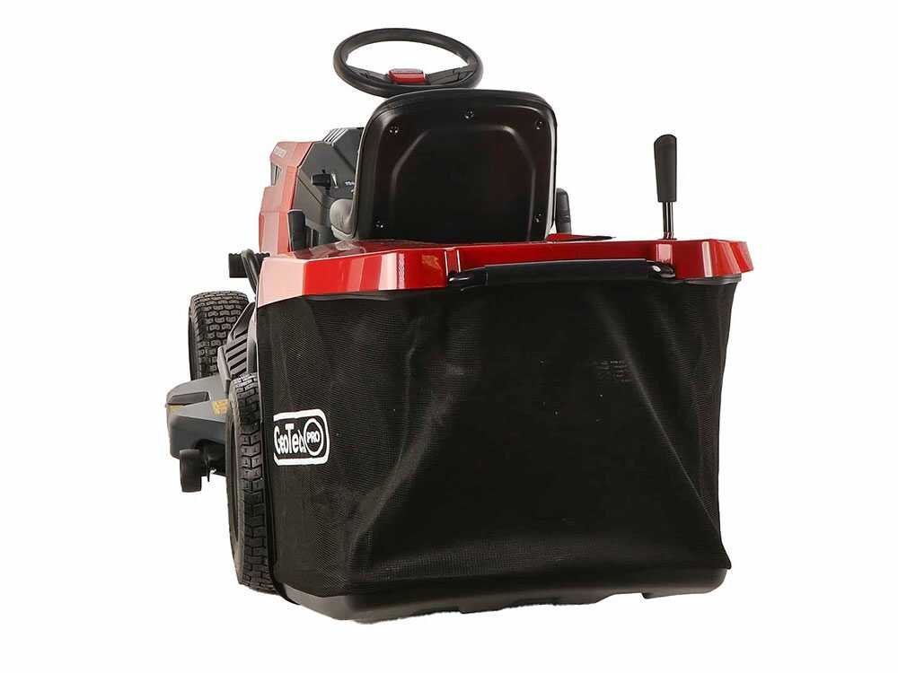 GeoTech-Pro PRTM 180-1020 CM - Tracteur tondeuse - Boîte mécanique - Bac de ramassage - Vue 7