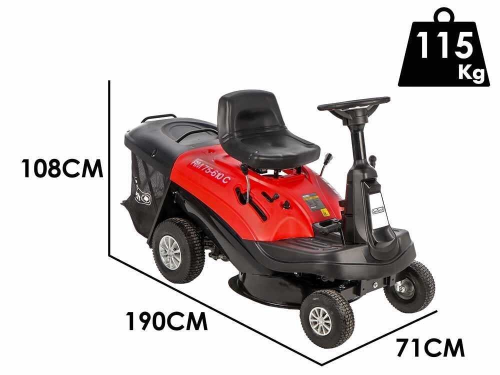 Geotech RM 75-610 C - Tondeuse autoportée Mini rider - Moteur de 224 cm3 - Vue 5