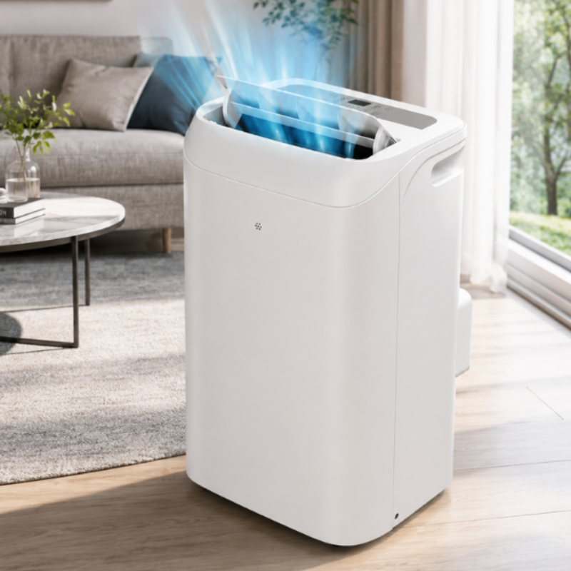 Climatiseur mobile réversible - 12000 BTU - Chaud & Froid - Vue 5