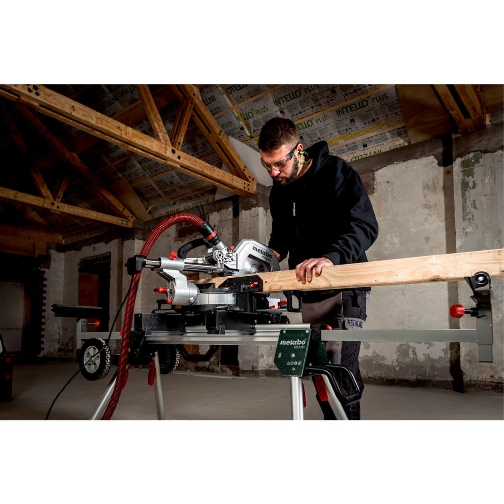 Scie à onglets radiale - 1500W - KGS 216 M - Precision Cut Line METABO - Vue 13