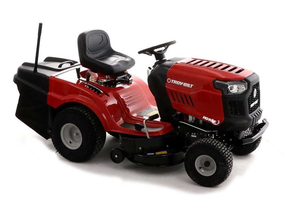 Troy Bilt Horse 105T-R - Tracteur tondeuse - boîte hydrostatique - bac de ramassage - Vue 4