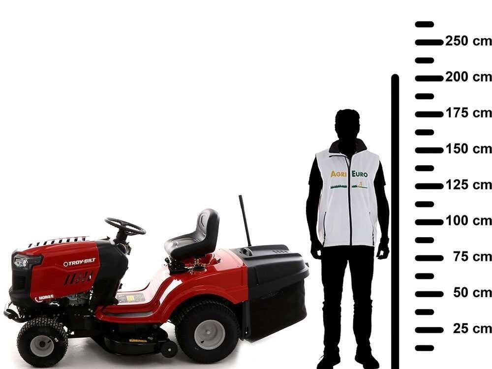 Troy Bilt Horse 105T-R - Tracteur tondeuse - boîte hydrostatique - bac de ramassage - Vue 2